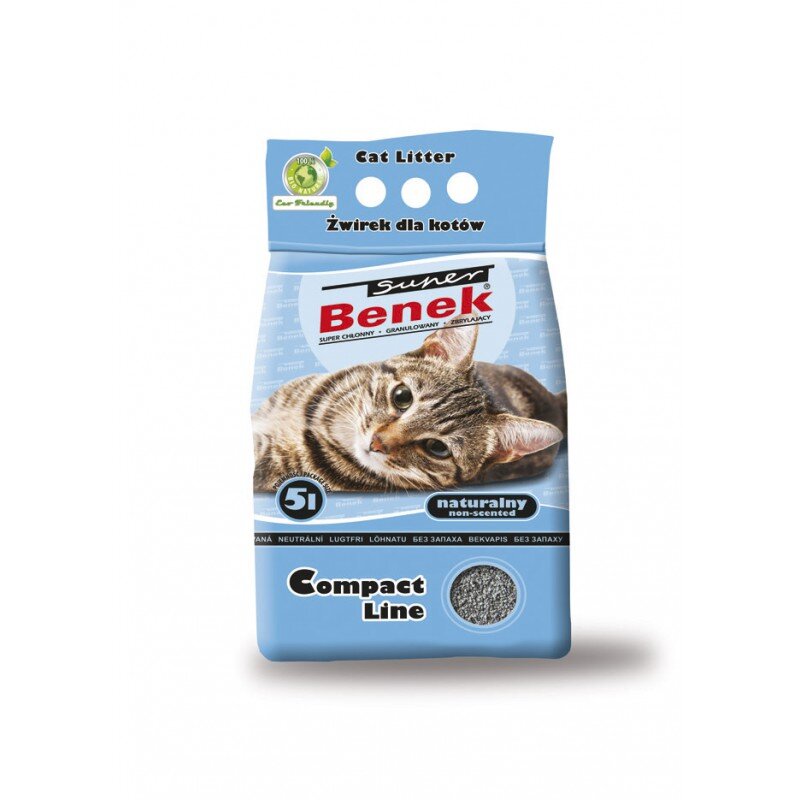 Bentonitinis kačių kraikas Super Benek Compact 5 L