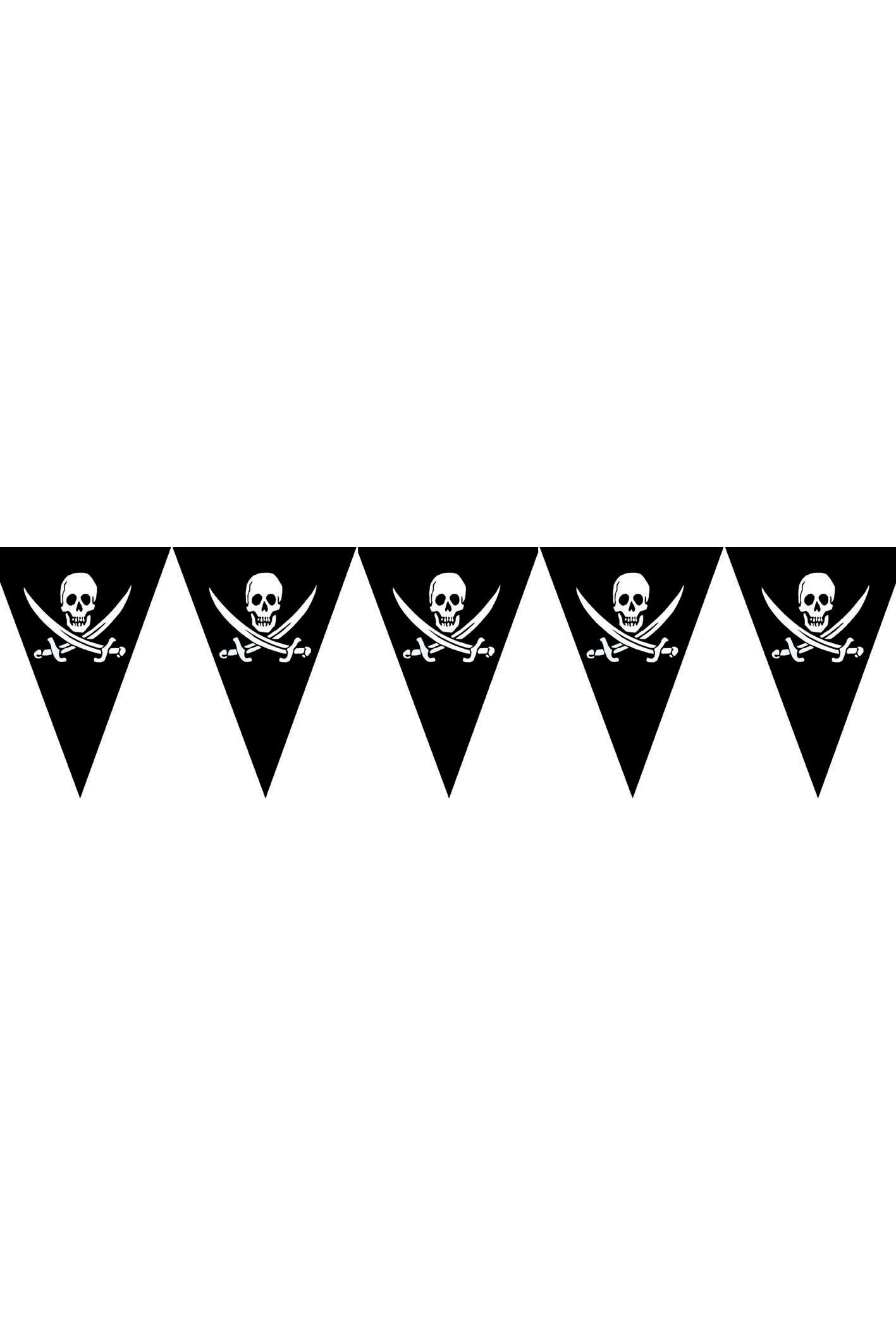 Piratų vėliavų girlianda