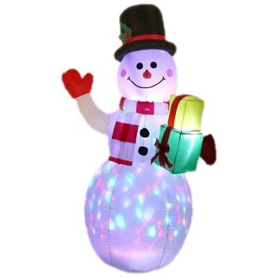 Pripučiamas sniego senis su LED lemputėmis