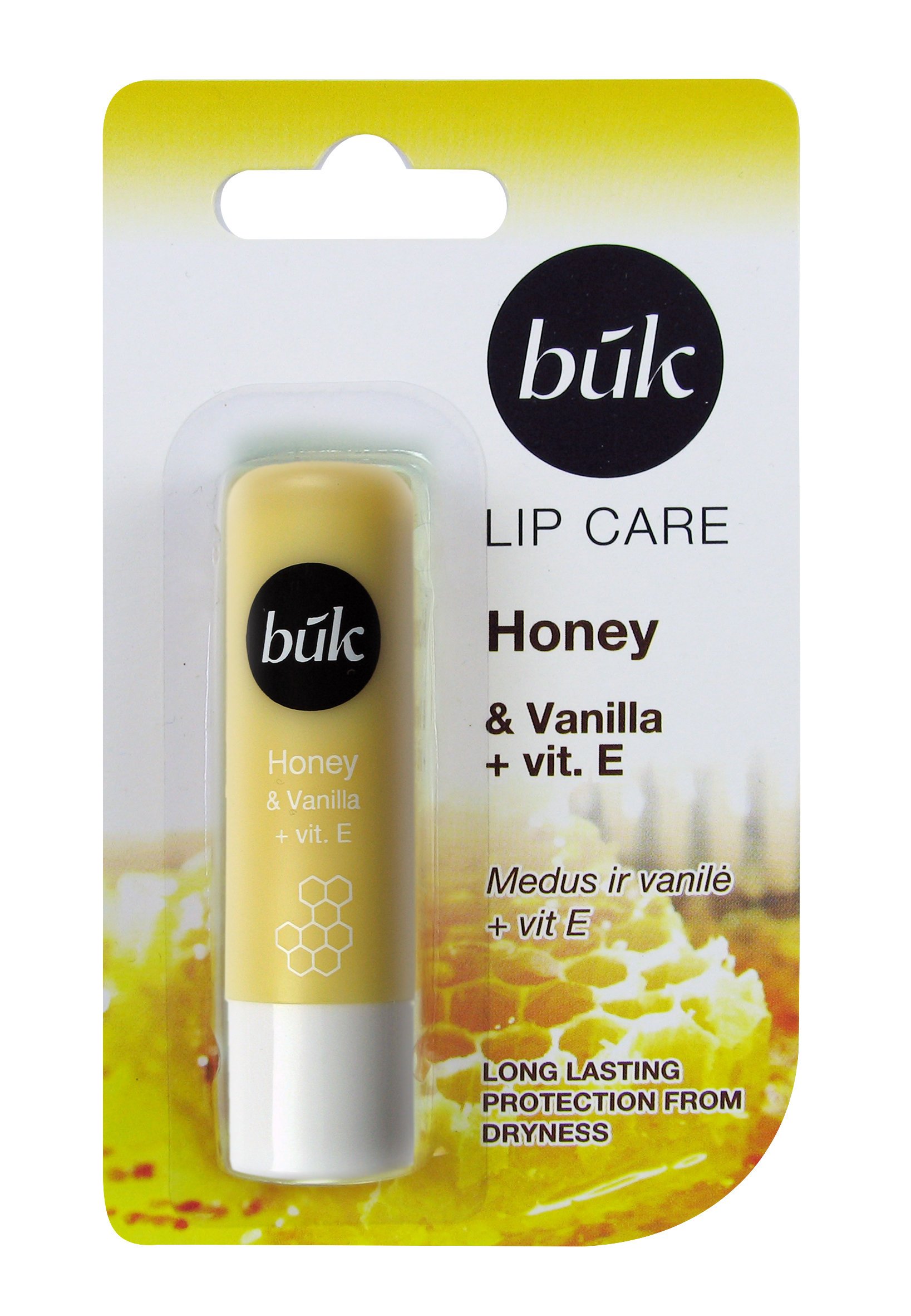 Balzamas lūpoms medus ir vanilė + vitaminas E Būk 4.5 g