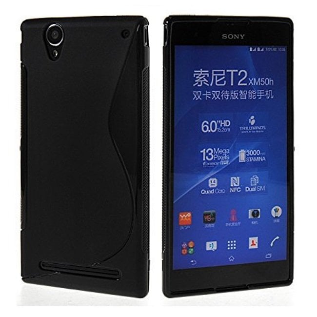 Apsauginis dėklas Telone skirtas Sony Xperia T2 (D5322), Juodas