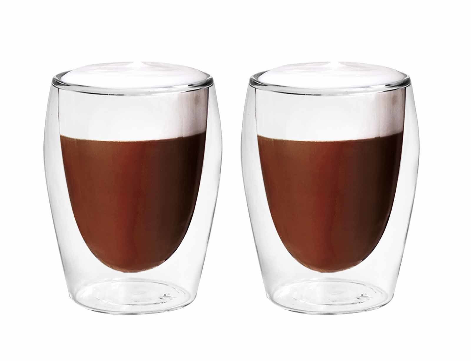Dvigubo stiklo puodeliai Cappuccino, 2 vnt.