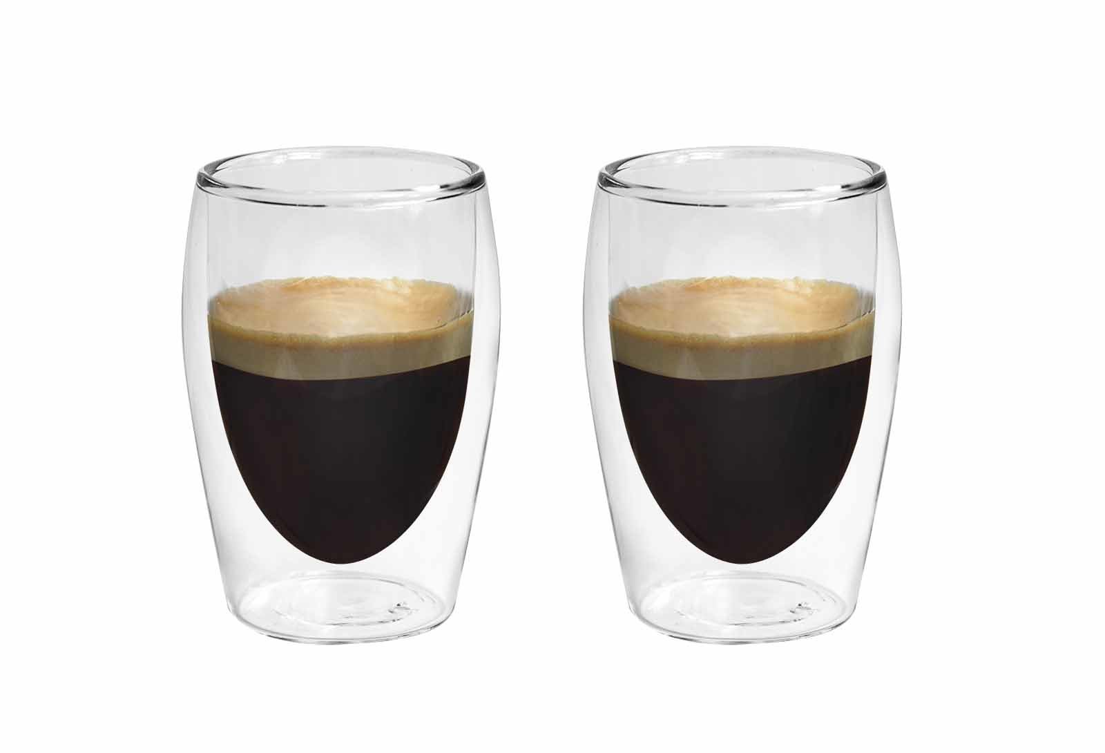 Borosilikatinio stiklo Espresso puodelių komplektas, 2 vnt.