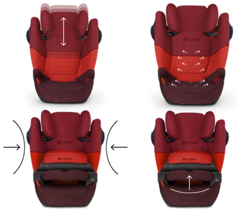 Cybex automobilinė kėdutė Pallas M-Fix SL 9-36 kg, Rumba Red kaina